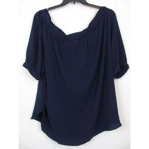 Michael Kors Tops - Michael Kors Plus Short Sleeve Off Shoulder Blouse Michael Kors Tops - Michael Kors Plus Short Sleeve Off Shoulder Blouse